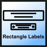 Rectangle labels preview icon