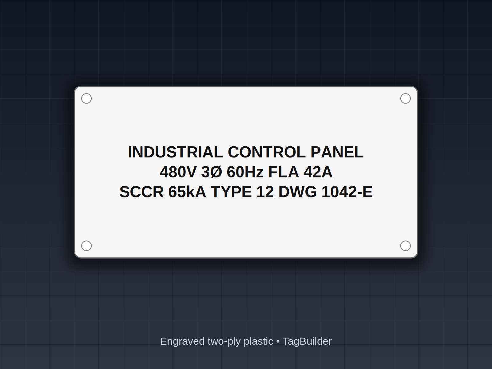 UL 508A Control Panel Nameplate Requirements: What Has to Be on the Plate