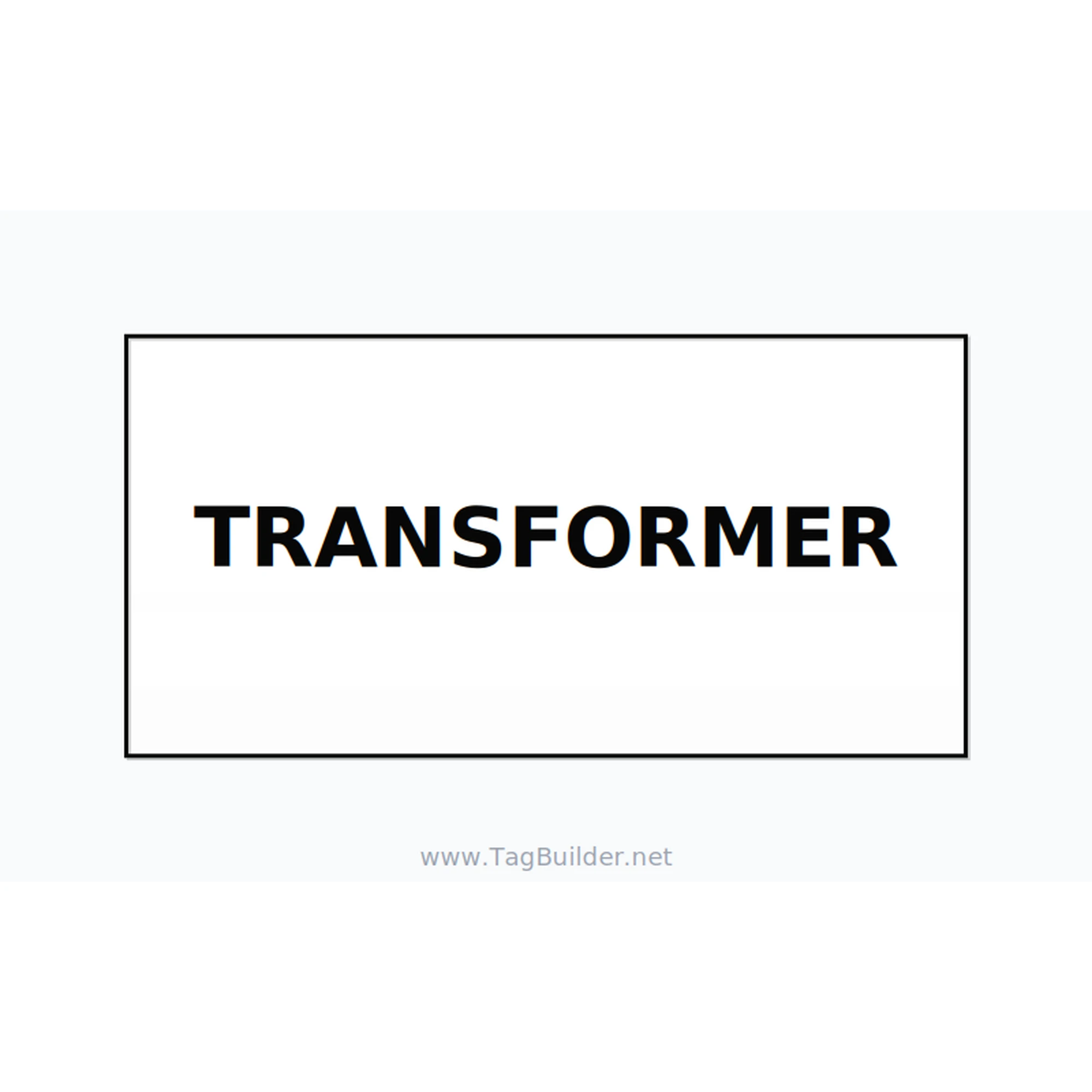 Transformer Label – OEM Power Equipment