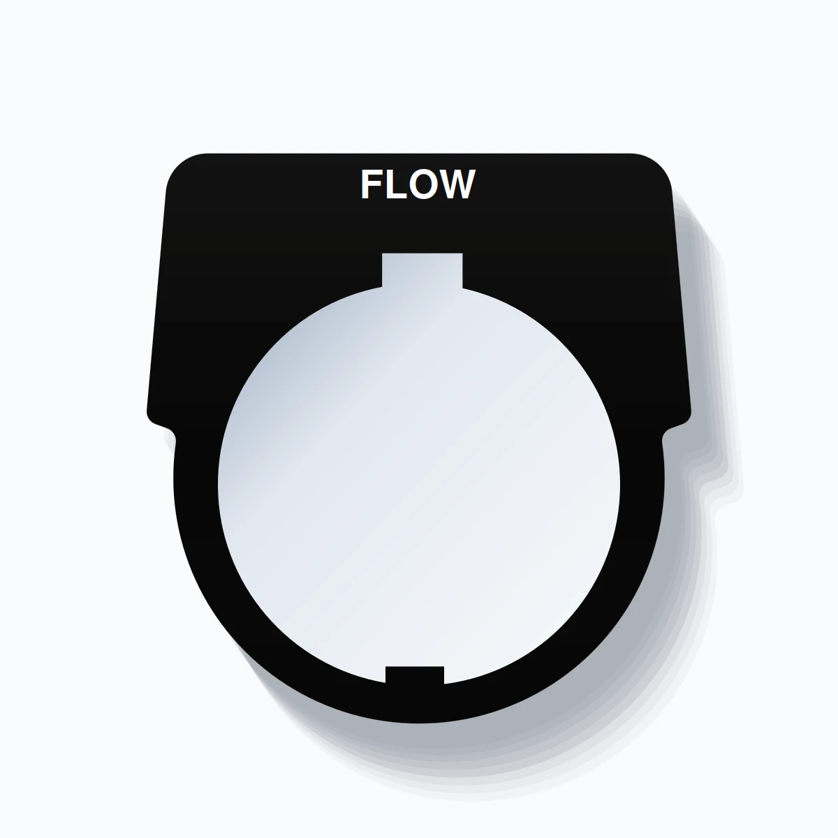 30mm Ring Tag – FLOW, Single-Line Harmony 9001K, Schneider Electric ...