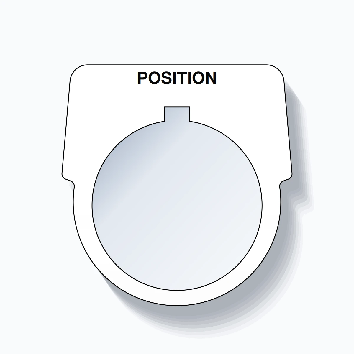 Position Tag Card 30mm Ring Tag – POSITION, Single-Line Harmony 9001K, Allen-Bradley ...