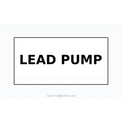 Lead Pump Label – OEM Water Systems thumbnail