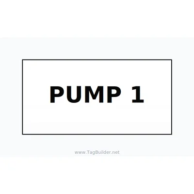 Pump 1 Label – OEM Pump Panel thumbnail