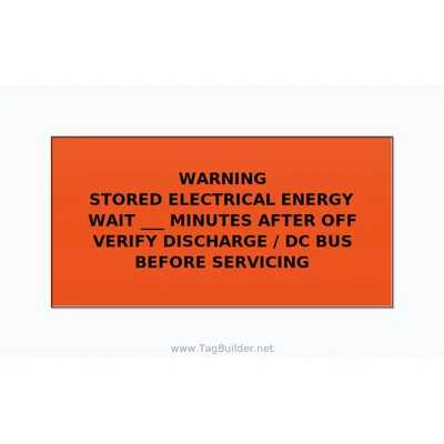 Stored Electrical Energy Label — 6x3 Adhesive thumbnail