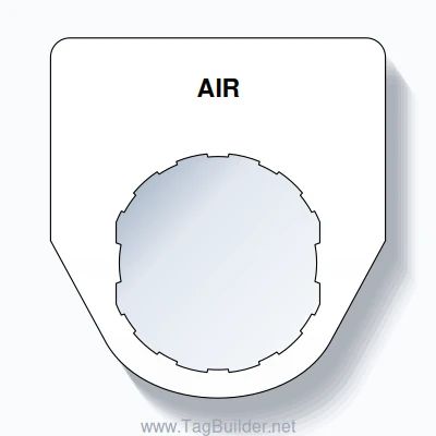 22mm Ring Tag – AIR, Single-Line Traditional, Schneider Electric ...