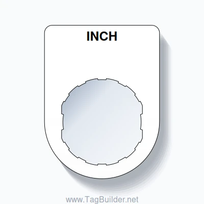 22mm Ring Tag – INCH, Single-Line Slim, Schneider Electric Compatible ...