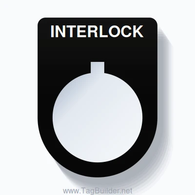 22mm Ring Tag – INTERLOCK, Single-Line Slim, Allen-Bradley Compatible ...