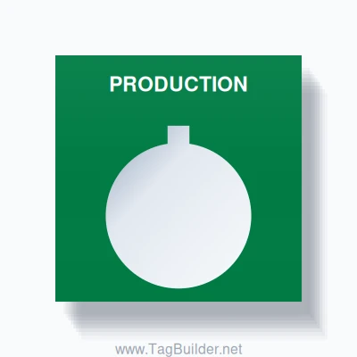 22mm Ring Tag – PRODUCTION, Single-Line Square, Allen-Bradley ...