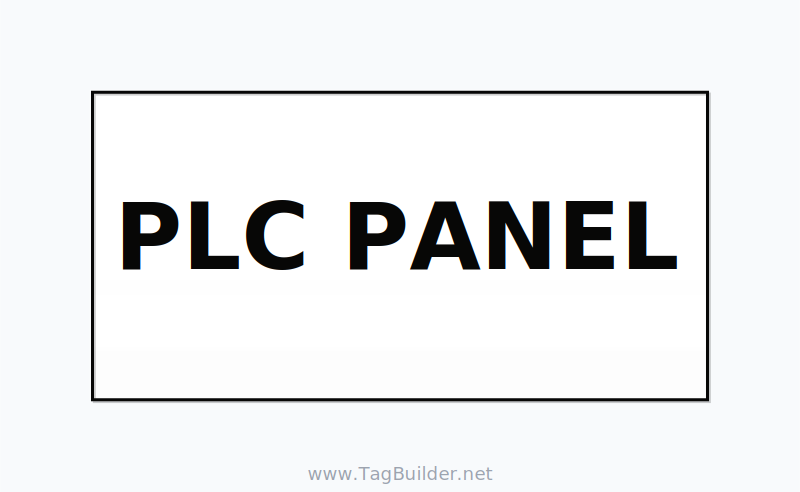PLC Panel Label – OEM Automation Equipment